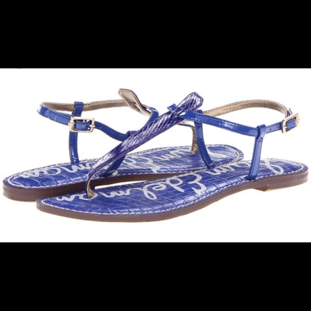 Sam Edelman Gigi indigo blue flat sandals